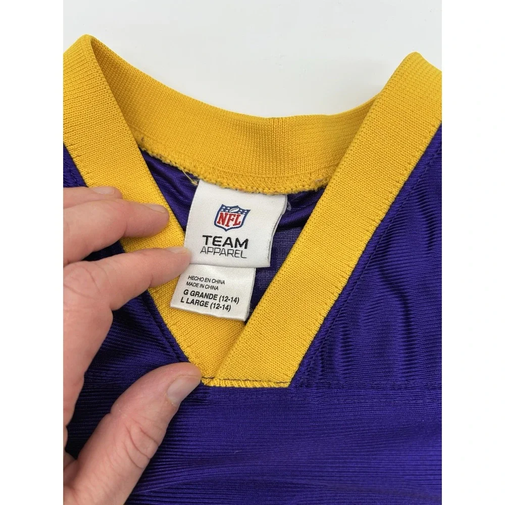 Adrian Peterson Minnesota Vikings Youth L Large 12/14 Jersey NFL Team Apparel - Picture 3 of 7